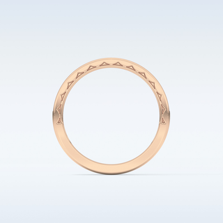Beautiful Half Eternity Wedding Band with 1.05 CT Round Cut Moissanite 18