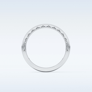 Beautiful Half Eternity Wedding Band with 1.05 CT Round Cut Moissanite 6