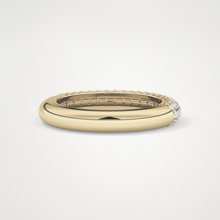 Beautiful Half Eternity Wedding Band with 0.68 CT Round Cut Moissanite 10