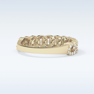 Beautiful Half Eternity Wedding Band with 0.37 CT Round Cut Moissanite