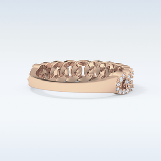 Beautiful Half Eternity Wedding Band with 0.37 CT Round Cut Moissanite