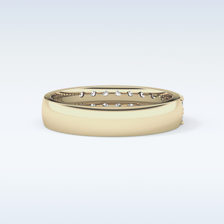 Beautiful Half Eternity Wedding Band with 0.77 CT Round Cut Moissanite