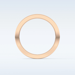 Beautiful Dainty Wedding Band with 0.59 CT Round Cut Moissanite