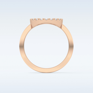 Beautiful Halo Wedding Band with 0.37 CT Round Cut Moissanite