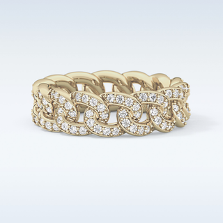 Beautiful Full Eternity Wedding Band with 1.15 CT Round Cut Moissanite