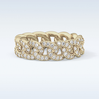Beautiful Full Eternity Wedding Band with 1.15 CT Round Cut Moissanite