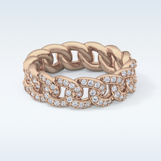 Beautiful Full Eternity Wedding Band with 1.15 CT Round Cut Moissanite