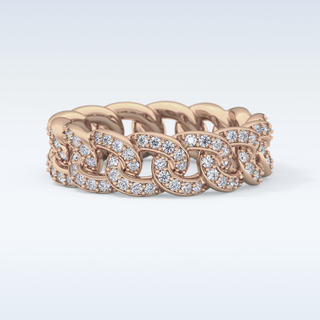 Beautiful Full Eternity Wedding Band with 1.15 CT Round Cut Moissanite