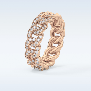 Beautiful Full Eternity Wedding Band with 1.15 CT Round Cut Moissanite