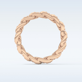 Beautiful Full Eternity Wedding Band with 1.15 CT Round Cut Moissanite