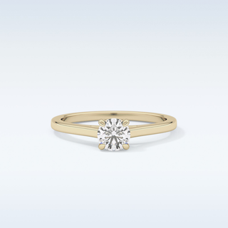 Stunning 0.47 CT Solitaire Engagement Ring Featuring Round Moissanite