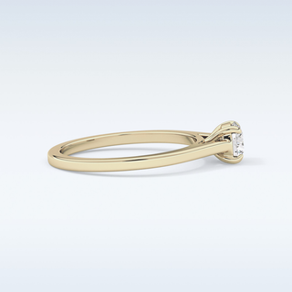 Stunning 0.47 CT Solitaire Engagement Ring Featuring Round Moissanite