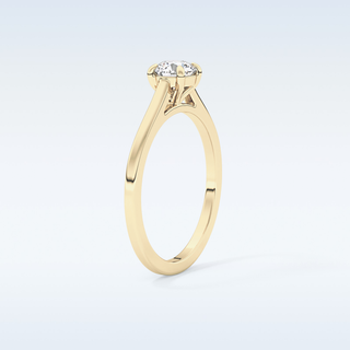 Stunning 0.47 CT Solitaire Engagement Ring Featuring Round Moissanite