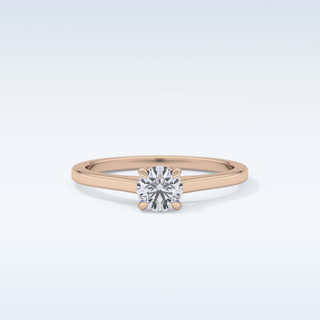 Stunning 0.47 CT Solitaire Engagement Ring Featuring Round Moissanite