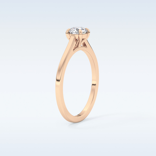 Stunning 0.47 CT Solitaire Engagement Ring Featuring Round Moissanite