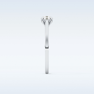 Stunning 0.47 CT Solitaire Engagement Ring Featuring Round Moissanite