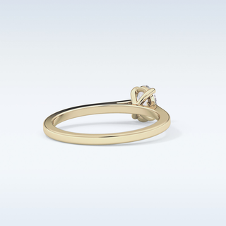 Stunning 0.36 CT Solitaire Engagement Ring Featuring Oval Moissanite