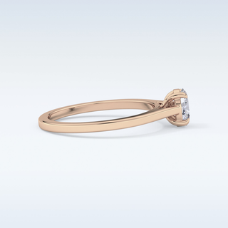 Stunning 0.36 CT Solitaire Engagement Ring Featuring Oval Moissanite