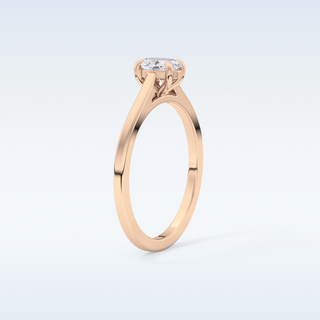 Stunning 0.36 CT Solitaire Engagement Ring Featuring Oval Moissanite
