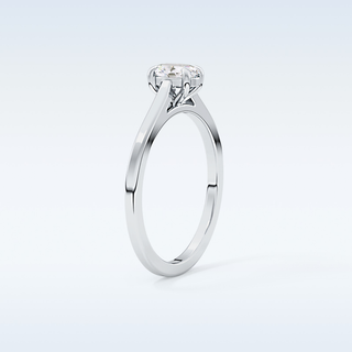 Stunning 0.36 CT Solitaire Engagement Ring Featuring Oval Moissanite