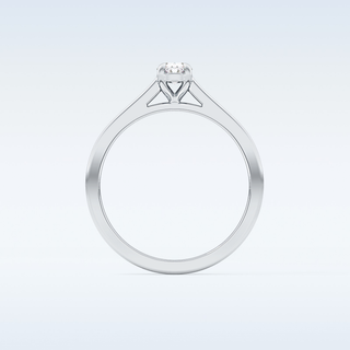 Stunning 0.36 CT Solitaire Engagement Ring Featuring Oval Moissanite
