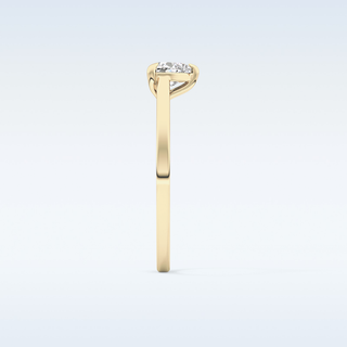 Beautiful 0.44 CT Solitaire Engagement Ring Featuring Heart Moissanite