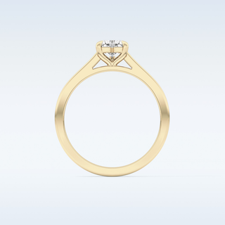 Beautiful 0.44 CT Solitaire Engagement Ring Featuring Heart Moissanite