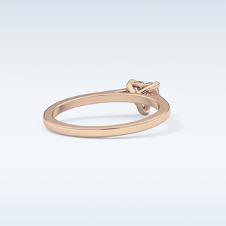 Beautiful 0.44 CT Solitaire Engagement Ring Featuring Heart Moissanite