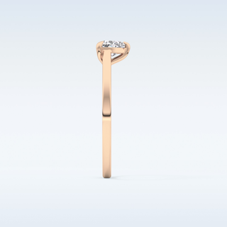 Beautiful 0.44 CT Solitaire Engagement Ring Featuring Heart Moissanite
