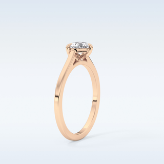 Beautiful 0.44 CT Solitaire Engagement Ring Featuring Heart Moissanite