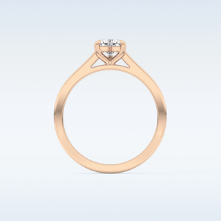 Beautiful 0.44 CT Solitaire Engagement Ring Featuring Heart Moissanite