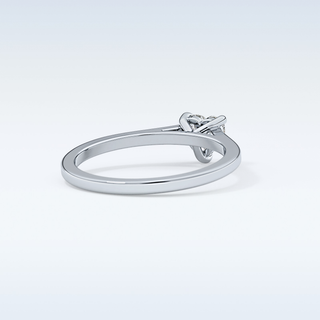 Beautiful 0.44 CT Solitaire Engagement Ring Featuring Heart Moissanite
