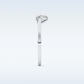 Beautiful 0.44 CT Solitaire Engagement Ring Featuring Heart Moissanite