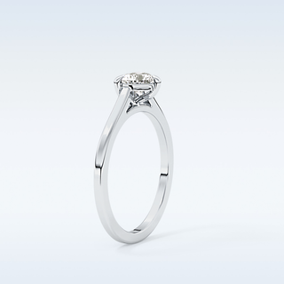 Beautiful 0.44 CT Solitaire Engagement Ring Featuring Heart Moissanite