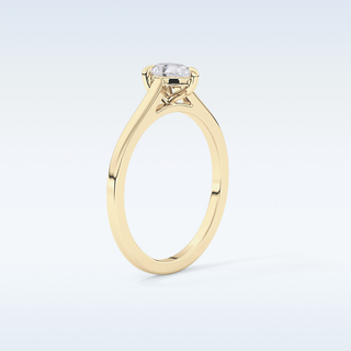 Stunning 0.35 CT Solitaire Engagement Ring Featuring Pear Moissanite