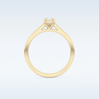 Stunning 0.35 CT Solitaire Engagement Ring Featuring Pear Moissanite