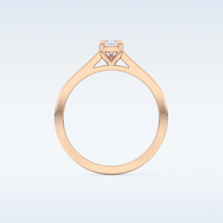 Stunning 0.35 CT Solitaire Engagement Ring Featuring Pear Moissanite