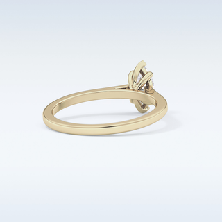 Stunning 0.42 CT Solitaire Engagement Ring Featuring Marquise Moissanite