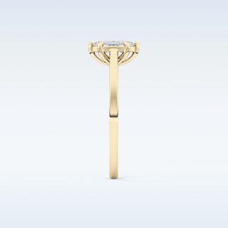 Stunning 0.42 CT Solitaire Engagement Ring Featuring Marquise Moissanite