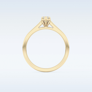 Stunning 0.42 CT Solitaire Engagement Ring Featuring Marquise Moissanite