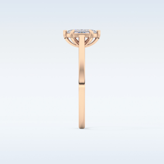 Stunning 0.42 CT Solitaire Engagement Ring Featuring Marquise Moissanite