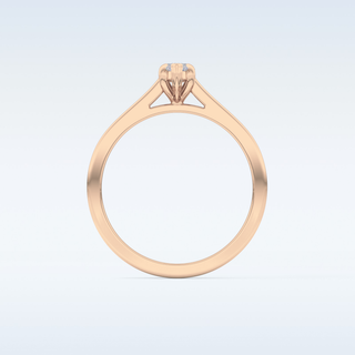 Stunning 0.42 CT Solitaire Engagement Ring Featuring Marquise Moissanite