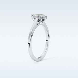 Stunning 0.42 CT Solitaire Engagement Ring Featuring Marquise Moissanite