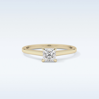 Stunning 0.57 CT Solitaire Engagement Ring Featuring Princess Moissanite