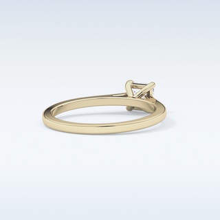 Stunning 0.57 CT Solitaire Engagement Ring Featuring Princess Moissanite