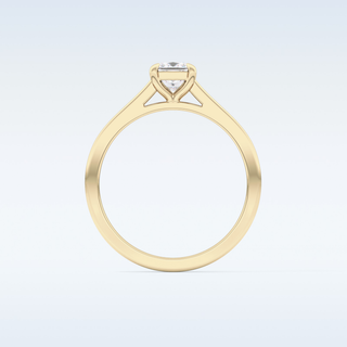 Stunning 0.57 CT Solitaire Engagement Ring Featuring Princess Moissanite
