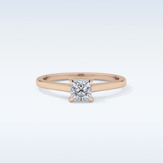 Stunning 0.57 CT Solitaire Engagement Ring Featuring Princess Moissanite
