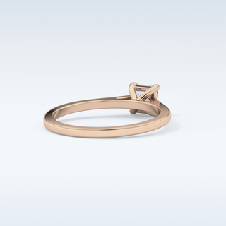 Stunning 0.57 CT Solitaire Engagement Ring Featuring Princess Moissanite