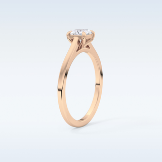 Stunning 0.57 CT Solitaire Engagement Ring Featuring Princess Moissanite