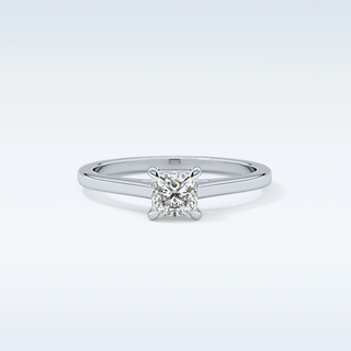 Stunning 0.57 CT Solitaire Engagement Ring Featuring Princess Moissanite